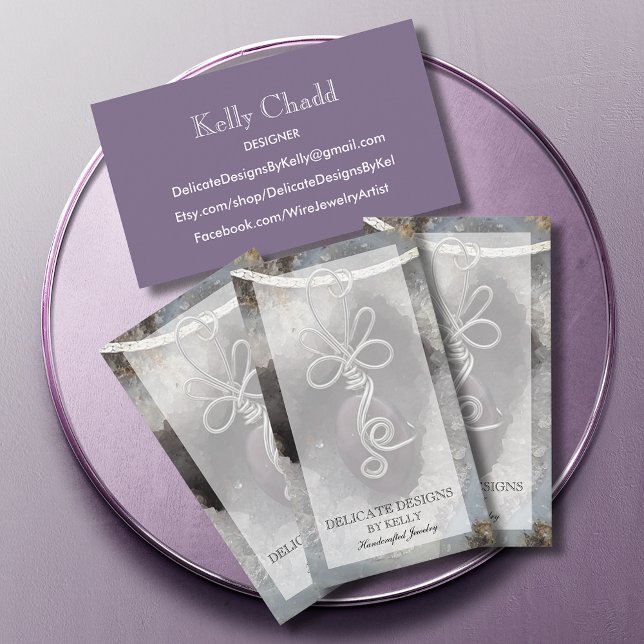 Cartão De Visita Wire Wrap Jewelry Designer (Criador carregado)