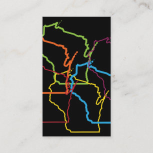 Cartão De Visita wisWisconsin pride blur