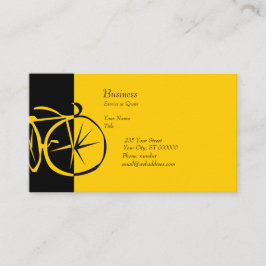 Cartão De Visita Woodcut artística contemporâneo da bicicleta da