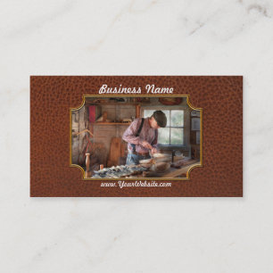 Cartão De Visita Woodworker - cinzelando - cinzelando um pato