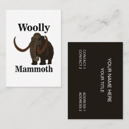 Cartão De Visita Wooly Mammoth