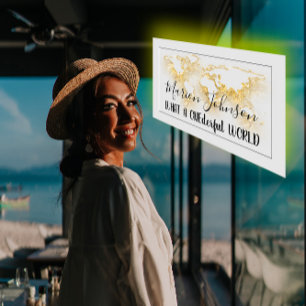 Cartão De Visita World Map Globe Map Agência de Viagem da Agência d