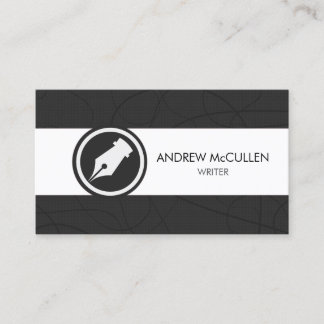 Cartão De Visita Writer Author Literary