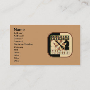 CARTÃO DE VISITA XADREZ