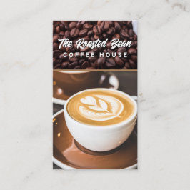 Cartão De Visita Xícara de café | Feijões | Barista