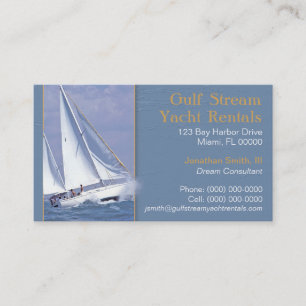 Cartão de visita Yachting