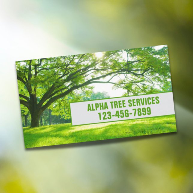 Cartão De Visita Yard Lawn Care Landscaping Tree Trimming Service (Yard Lawn Care Landscaping Tree Trimming Service Business Card)