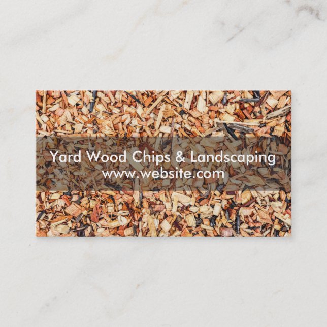 Cartão De Visita Yard Wood Chips & Landscaping (Frente)