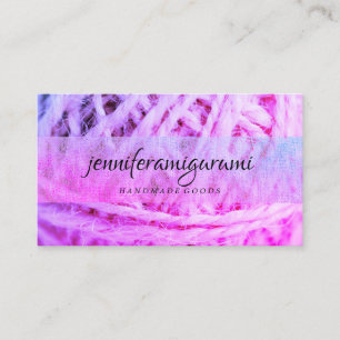 Cartão De Visita Yarn Knitting Crochet