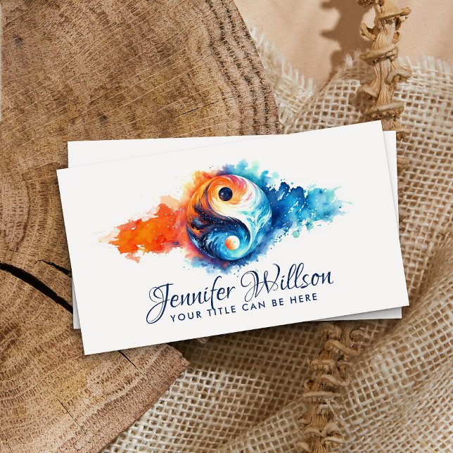 Cartão De Visita Yin Yang - Equilíbrio Celestial (Criador carregado)