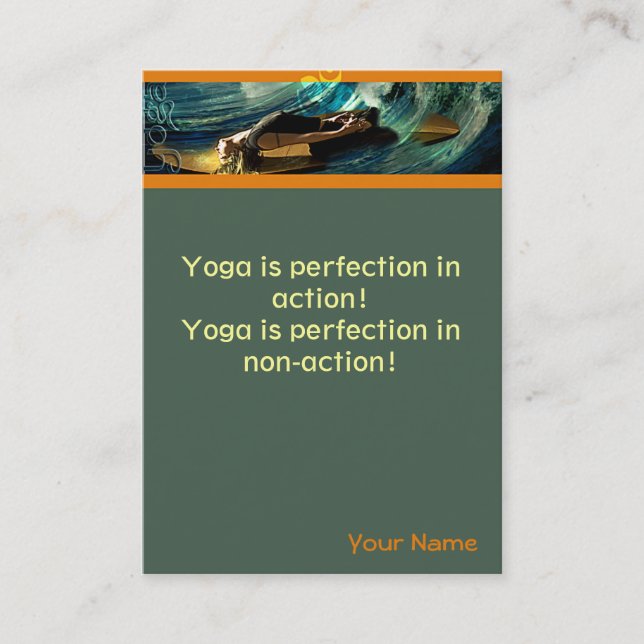 Cartão De Visita Yoga (Frente)