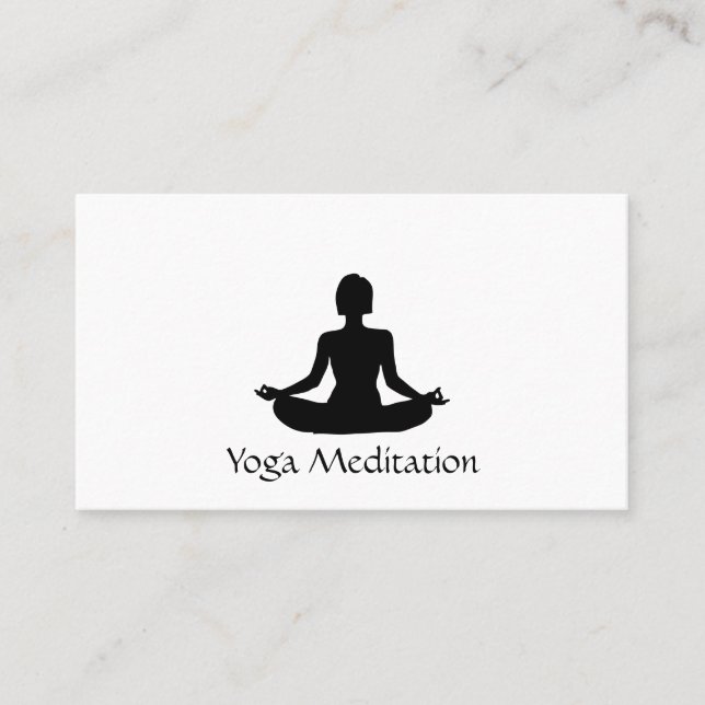 Cartão De Visita Yoga (Frente)