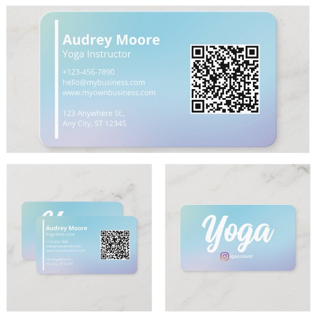 Cartão De Visita Yoga (Yoga Business Card
)
