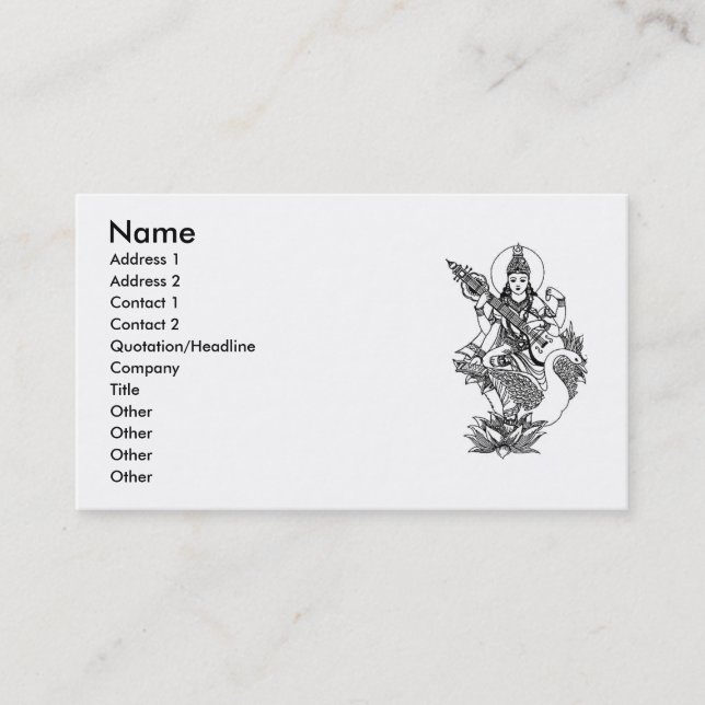 Cartão De Visita yoga300-25g2, nome, endereço 1, endereço 2, Conta… (Frente)