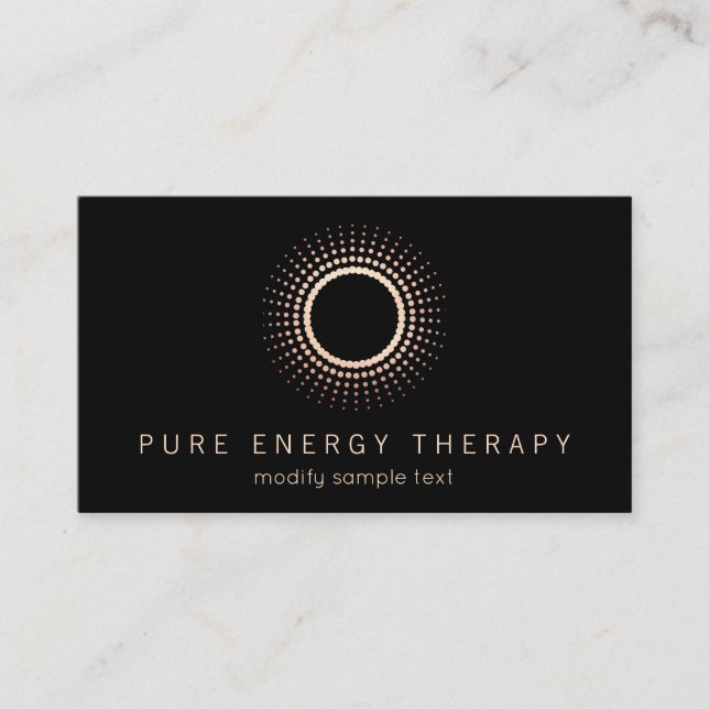Cartão De Visita Yoga Energy Healer Circle Therapist (Frente)