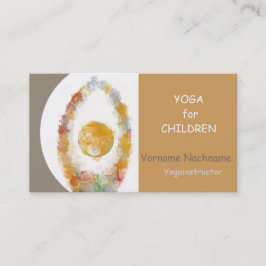 Cartão De Visita Yoga for children