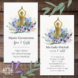Cartão De Visita Yoga Instrutor Energy Healer Crystals Reiki Spa