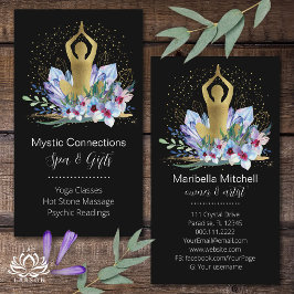 Cartão De Visita Yoga Instrutor Energy Healer Crystals Reiki Spa