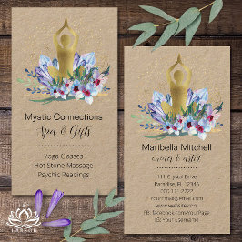 Cartão De Visita Yoga Instrutor Energy Healer Crystals Reiki Spa