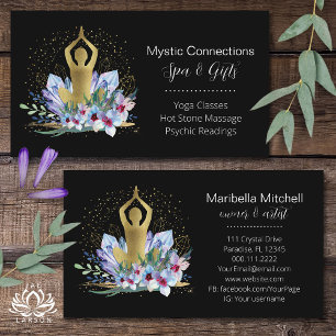 Cartão De Visita Yoga Instrutor Energy Healer Crystals Reiki Spa