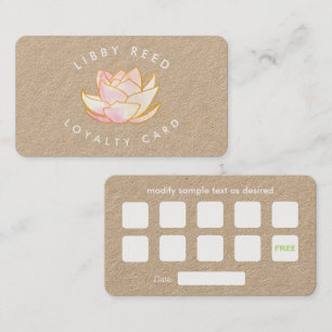 Cartão De Visita Yoga Loyalty 10 Visita