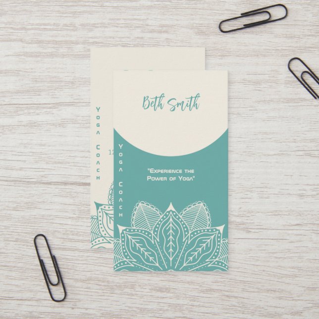 Cartão De Visita Yoga Master - Treinamento personalizado (Frente/Verso In Situ)