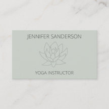 Yoga Minimalista Elegante da Flor Verde do Lotus