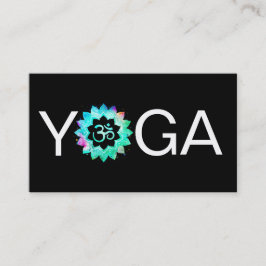 Cartão De Visita *~* Yoga OM Instrutor do Professor Aum Lotus Manda