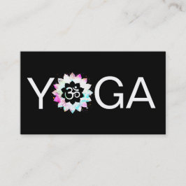 Cartão De Visita *~* Yoga OM Professor Instrutor Mandala Lotus