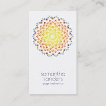 Yoga Professora Radiance Rainbow Mandala Art