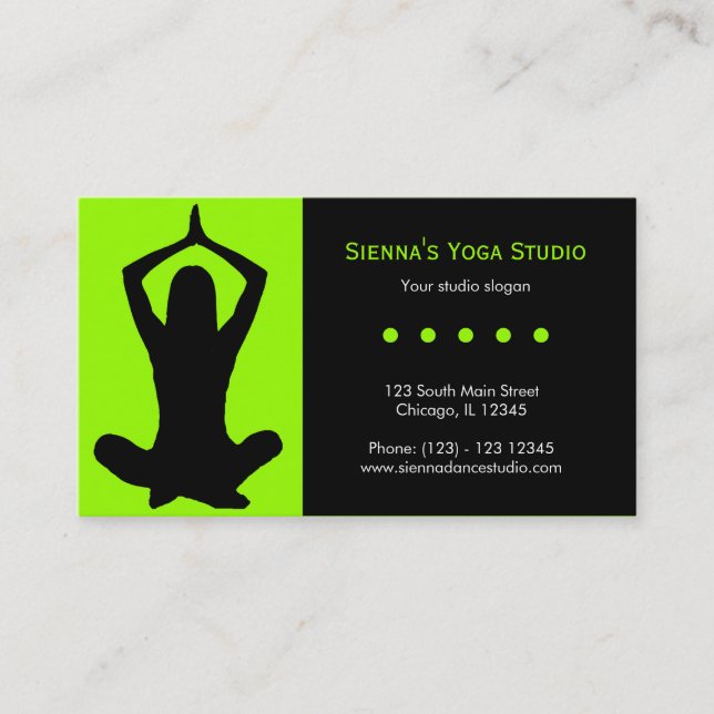 Cartão De Visita Yoga Studio (Frente)