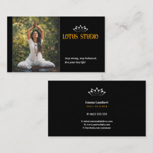 Cartão De Visita Yoga Studio   Professor pessoal