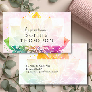 Cartão De Visita Yoga teacher