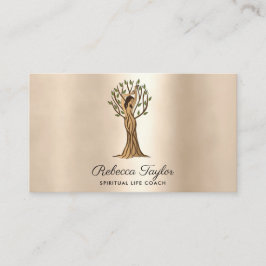 Cartão De Visita Yoga Therapy Psychology Life Coach Tree of Life B