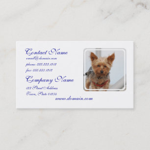 Cartão De Visita Yorkie bonito