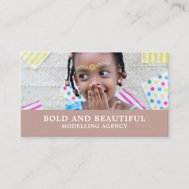Cartão De Visita Young Model, Modelation Agency, Model Agent (Frente)