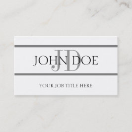 Cartão De Visita YourJobTitle listra W/W