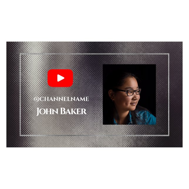Cartão De Visita YOUTUBE Channel Advertisement QR Code Foto (Criador carregado)