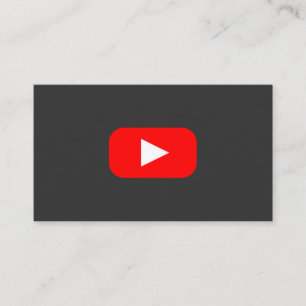 Cartão De Visita Youtube Youtuber Mídia Social Blogueiro Vlogueiro