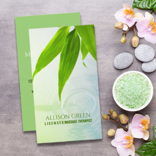Cartão De Visita Zen SPA Beauty Salon Aromatherapia Terapêutica De