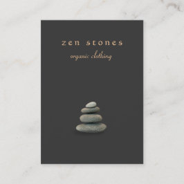 Cartão De Visita Zen Stones Holística Healer e Medicina Natural