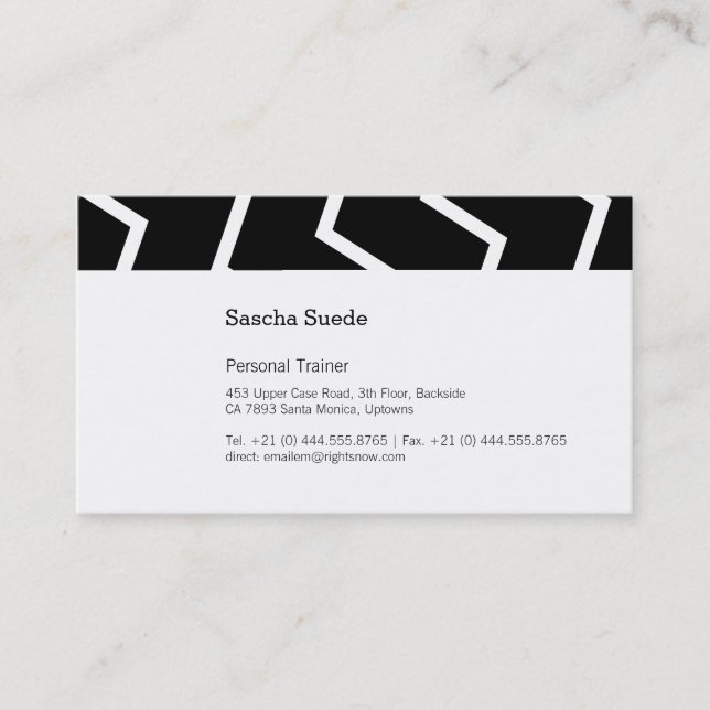 Cartão De Visita ZIG preto e branco! (Frente)