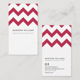 Cartão de visita Zigzag mínimo de Na moda personal