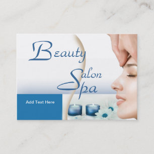 Cartão de Visita Zizzago Beauty Salon Spa Azul