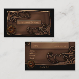 Cartão de Visita Zizzago Design Steampunk