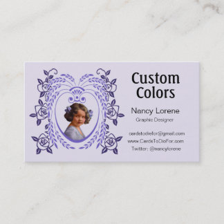 Cartão De Visita Zollie no roxo