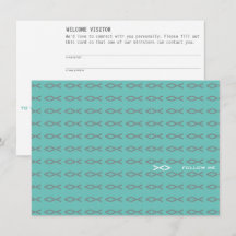 Cartão de Visitante Texto Peixe de Jesus