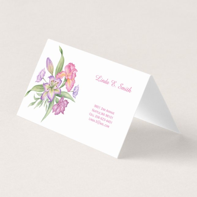 Cartão de Visitas Folha Dupla (Frente)