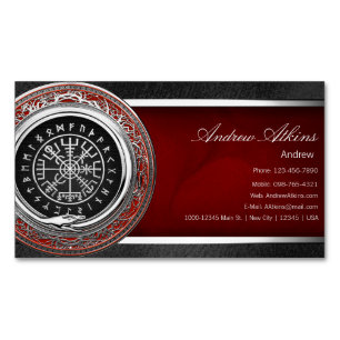 Cartão De Visitas Magnético [001] Vegvisir - Bússola Magica em Viking