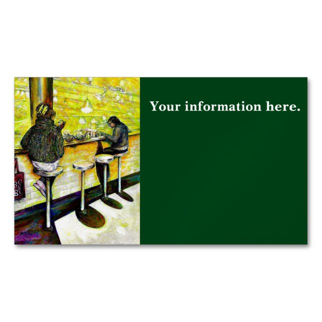 Cartão De Visitas Magnético A Day Off from Crazy (Frente)